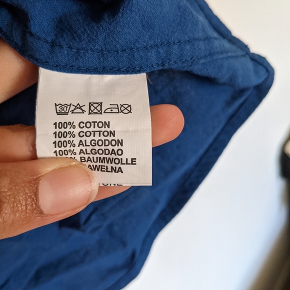 ELEMENT blue button up - Picture 7 of 8